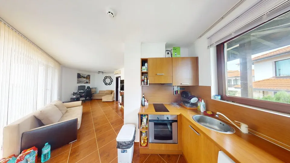 Обзаведен двустаен апартамент в BayViewVillas, Кошарица