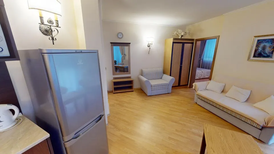 One-bedroom apartment in the Atrium Beach complex, Elenite