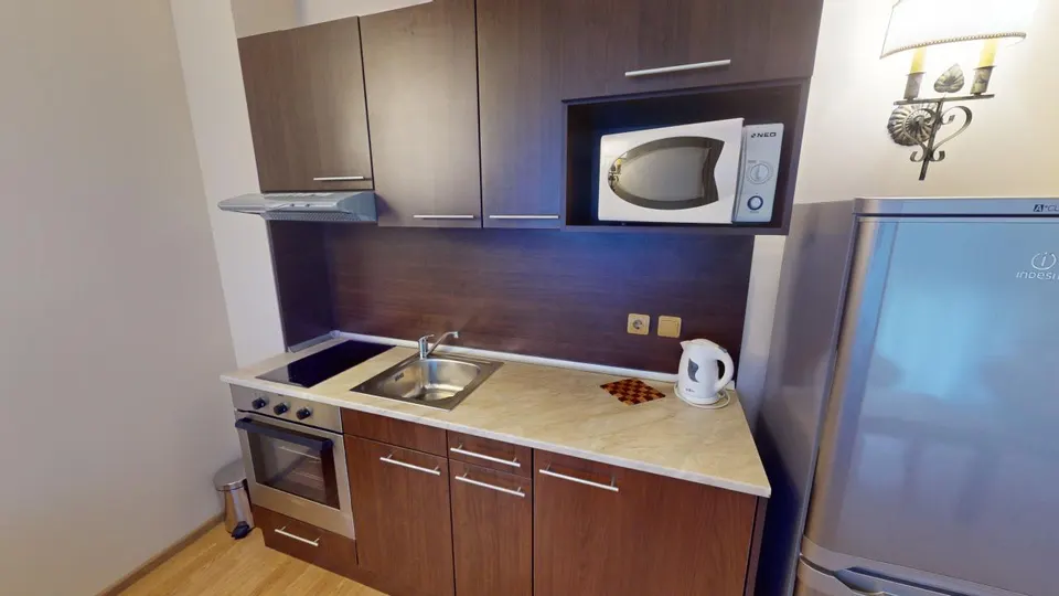 One-bedroom apartment in the Atrium Beach complex, Elenite
