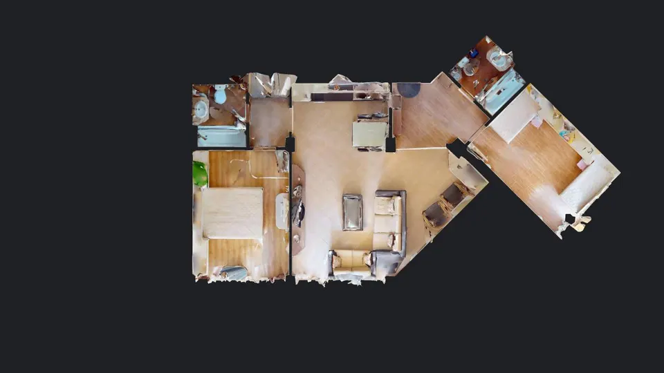 Two-bedroom apartment in the Atrium Beach complex, Elenite