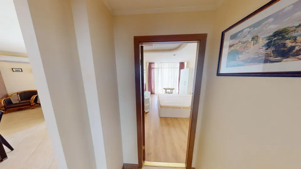 Two-bedroom apartment in the Atrium Beach complex, Elenite