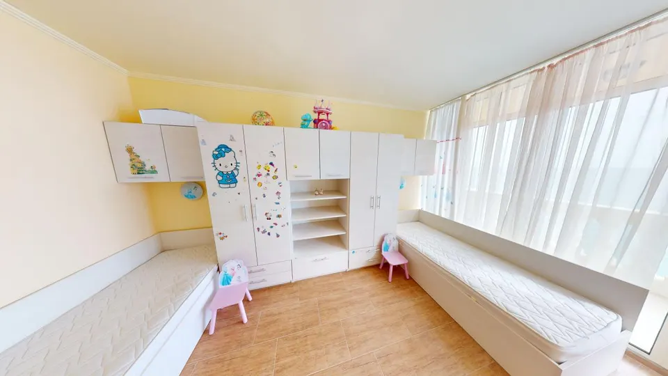 Two-bedroom apartment in the Atrium Beach complex, Elenite