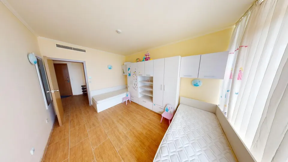 Two-bedroom apartment in the Atrium Beach complex, Elenite
