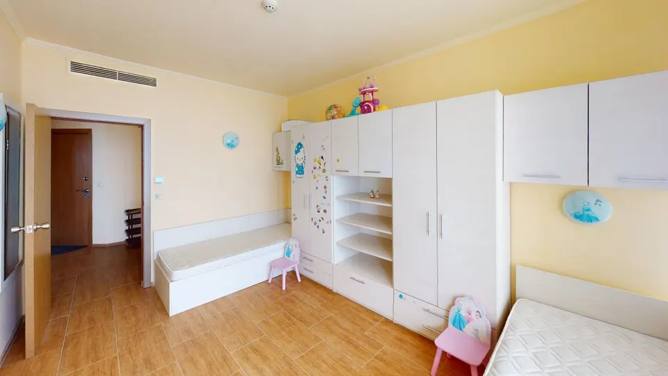 Two-bedroom apartment in the Atrium Beach complex, Elenite